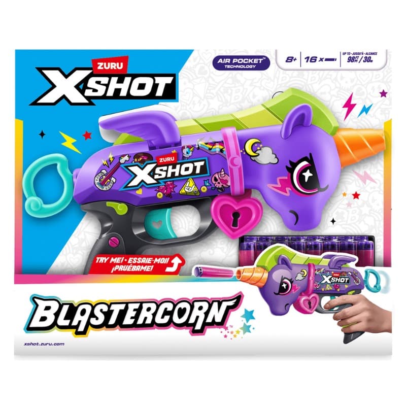 X-Shot Blastercorn Dark Unicorn By Zuru