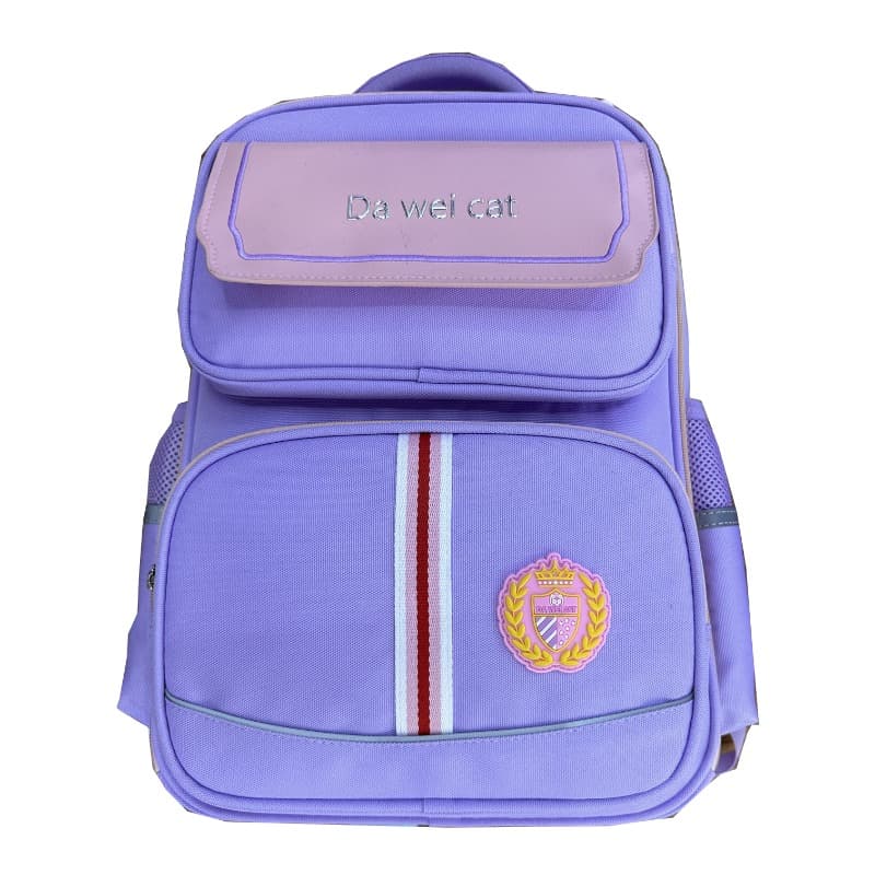 School Bag - Purple and Pink