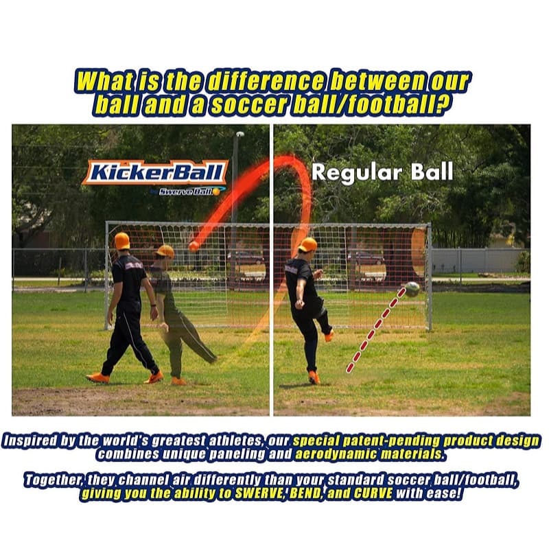 Kickerball Curve and Swerve Soccer Ball thumbnail 5