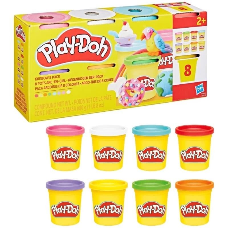 Play Doh Rainbow Clay Set 8 Pack