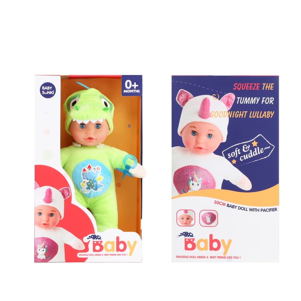 Baby Sunki Plush Doll Pacify - Dinosaur