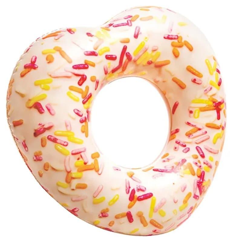 Intex Sprinkle Donut Heart Inflatable Floating Tube