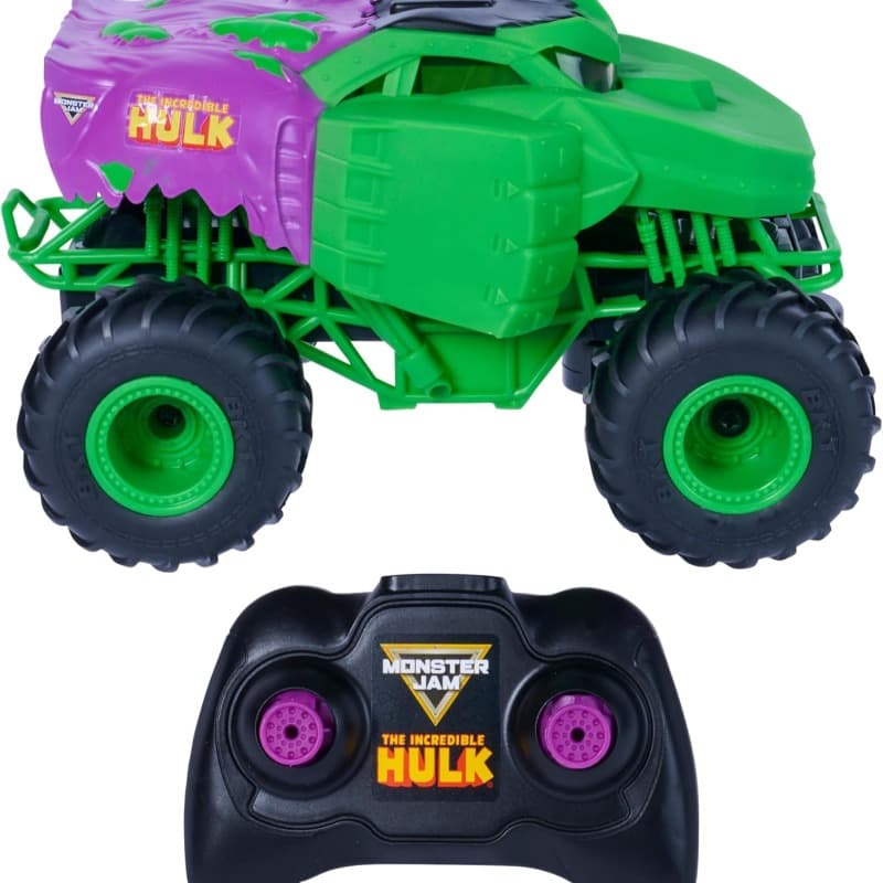 Monster Jam 1:24 Marvel Hulk RC Monster Truck thumbnail 4