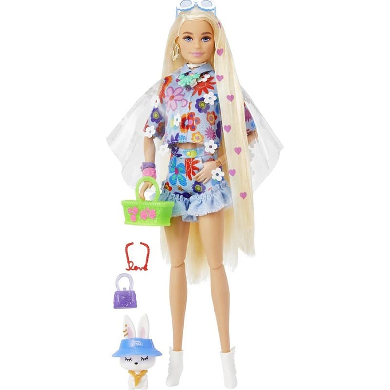 Barbie Extra Doll With Flower Power thumbnail 3