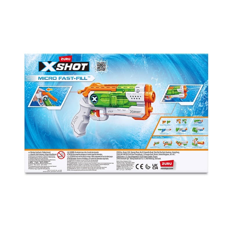 X-Shot Water Fast Fill Small Blaster By Zuru thumbnail 4