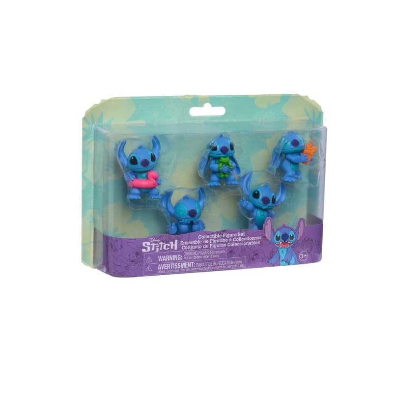 Disney Stitch 5 Pack Collectible Mini Figure Set