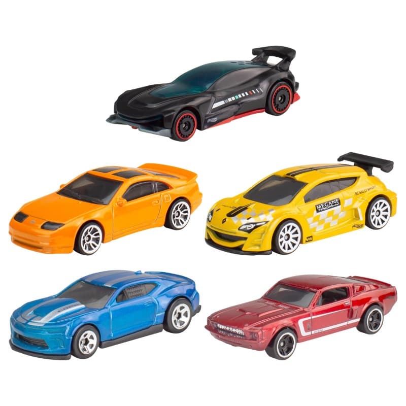 Hot Wheels Basic 5 Pack Die-Cast Toy Cars in 1:64 Scale (Styles & Colors May Vary) thumbnail 3