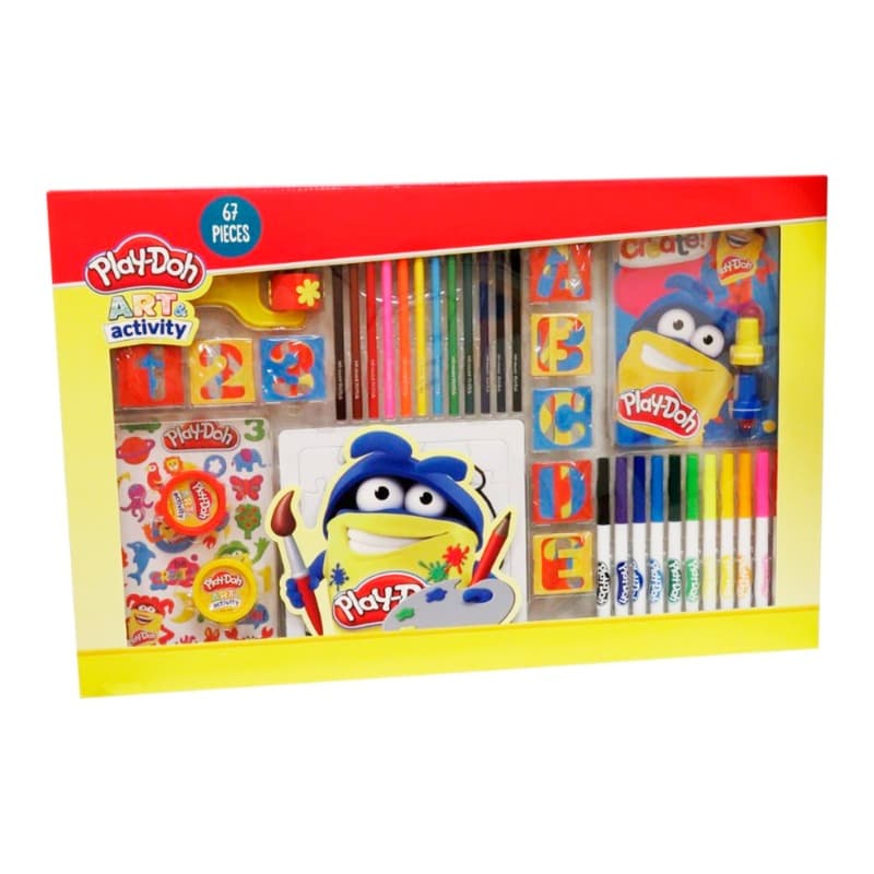Play-Doh Art And Activity Set In Jumbo Box - 67 Pcs