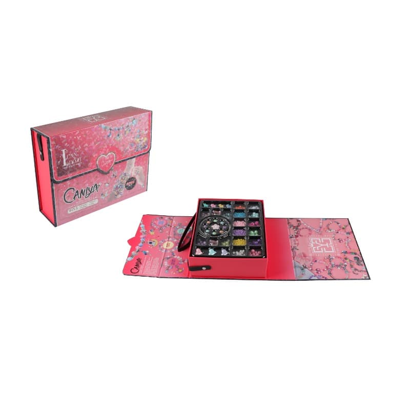 CANIYA 4 in 1 DIY Beads Jewelry Making Kit with Book Shaped Case