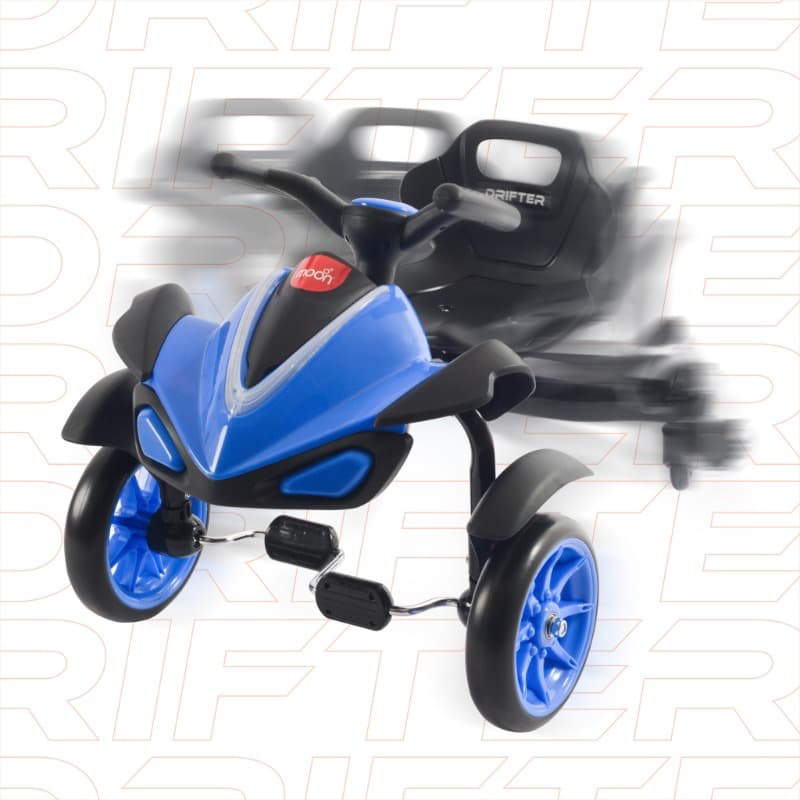 Moon Drifter Drift 4 Wheel Bike - Blue thumbnail 3