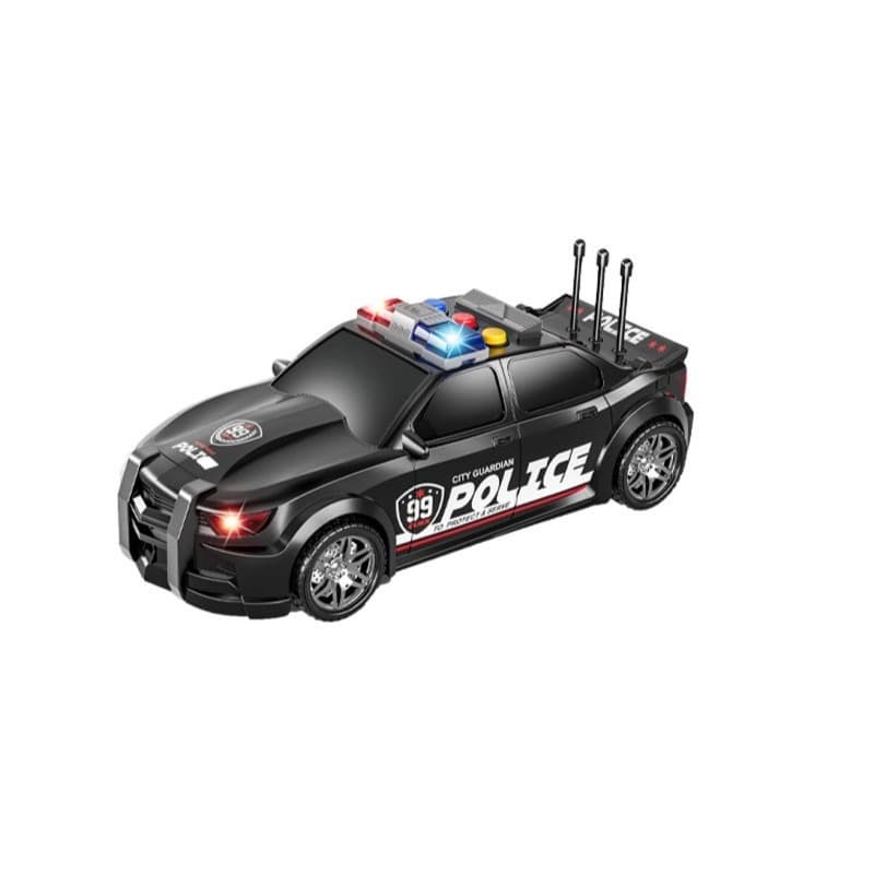 Police Interia Car For Kids - Black thumbnail 2