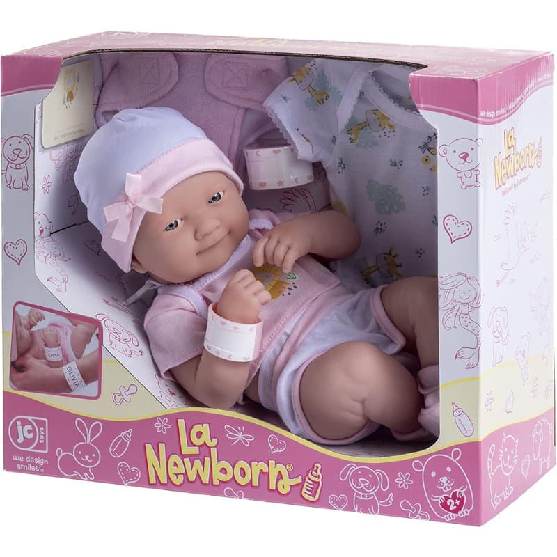 JC Toys La Newborn Nursery 14 Inches - Pink.