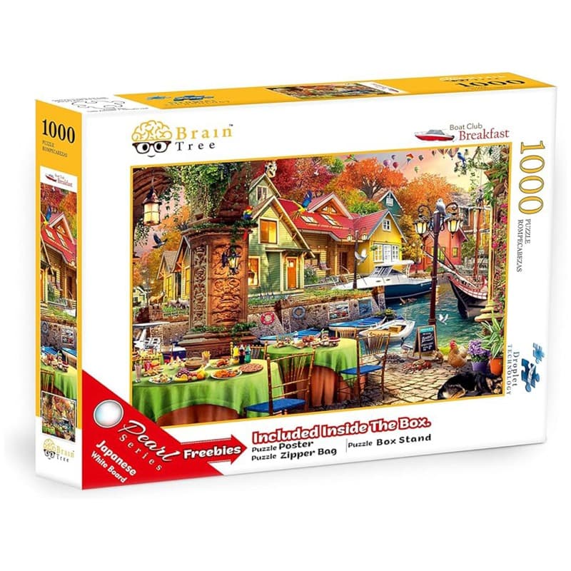 Brain Tree Pearl Boat Club Breakfast Puzzle 1000 Pcs