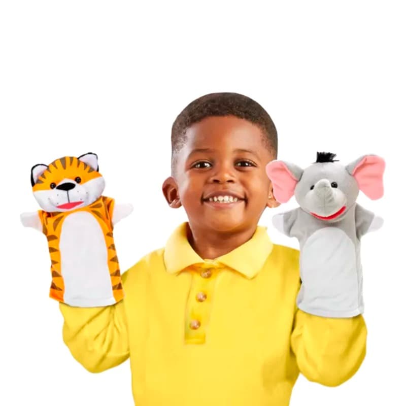 Melissa and Doug Safari Puppet Set 6 Pcs thumbnail 3