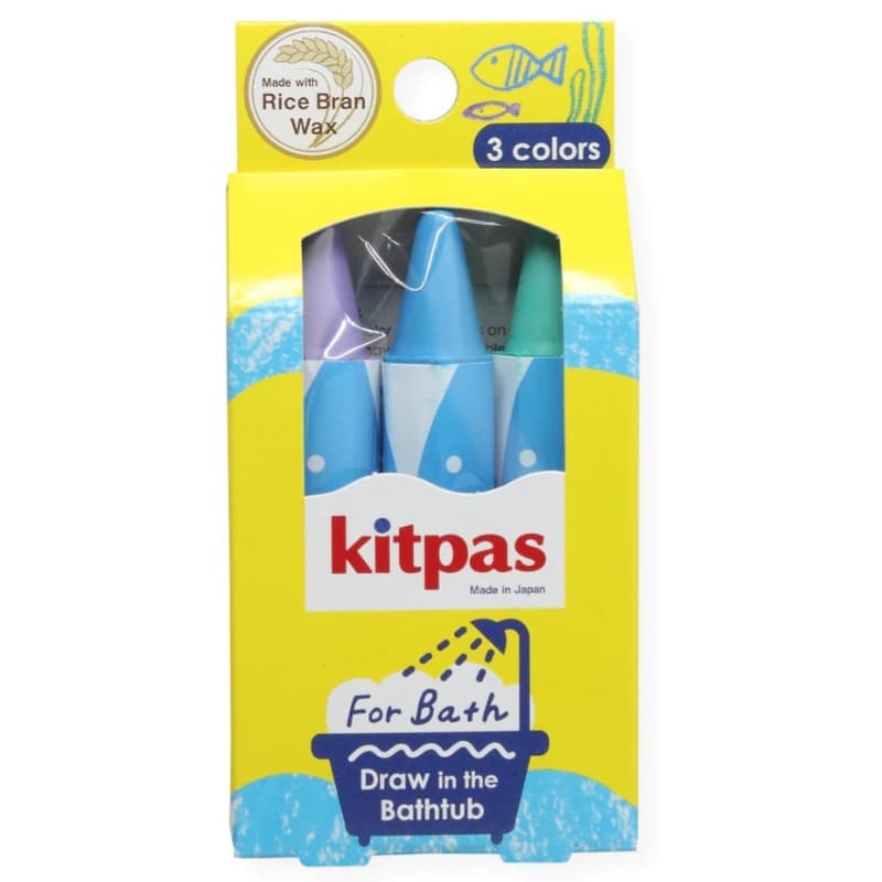 Kitpas Bath Crayons 3 Colors - Fish