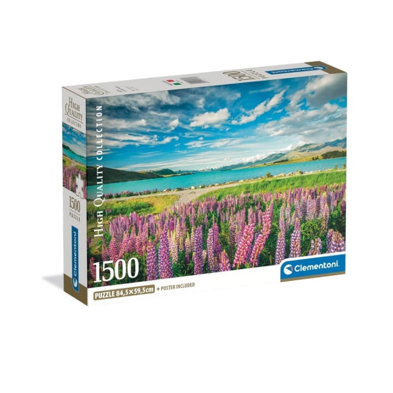 Clementoni Lupins At Lake Tekapo Puzzle - 1500 Pcs
