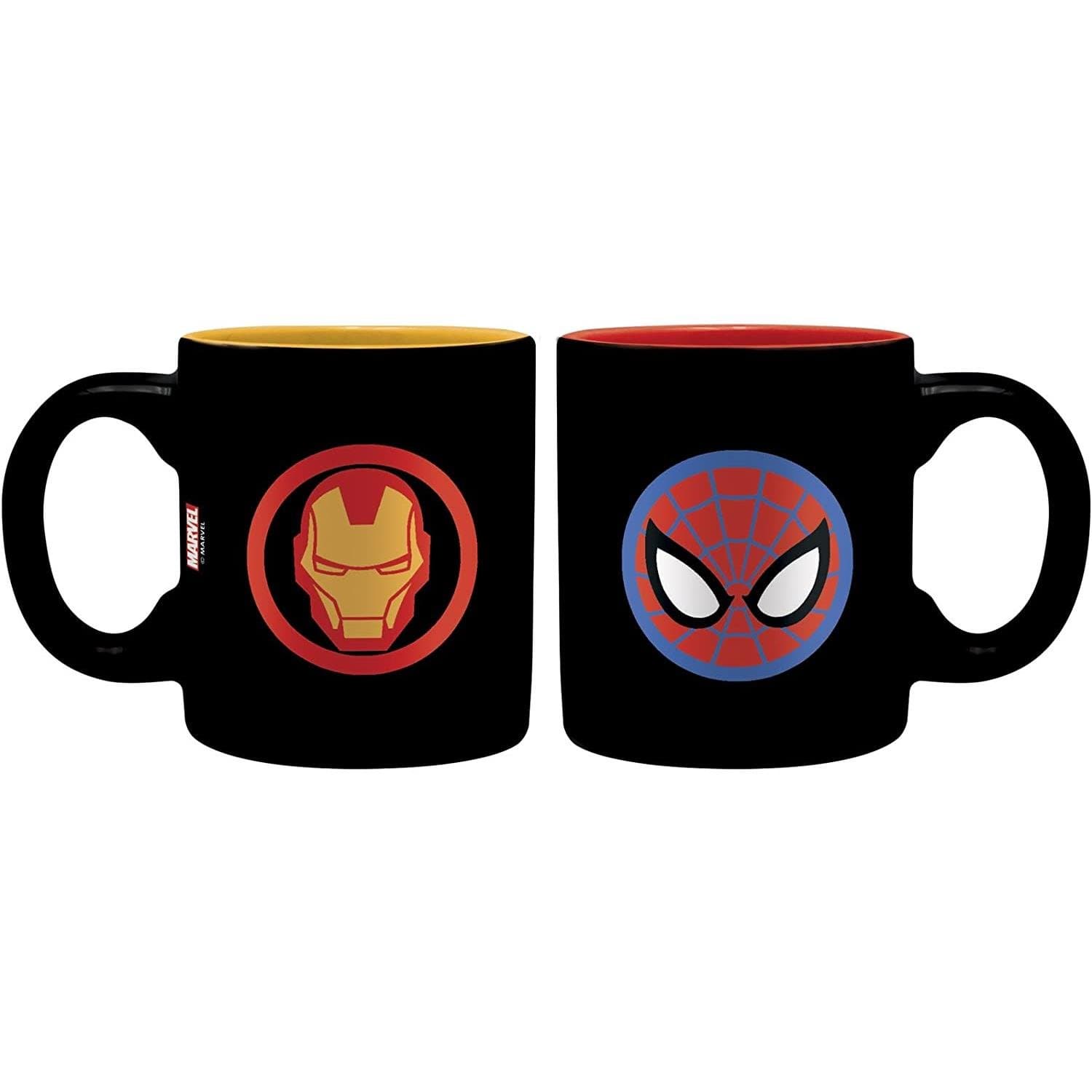 Aby Espresso Set Marvel Iron Man And Spiderman