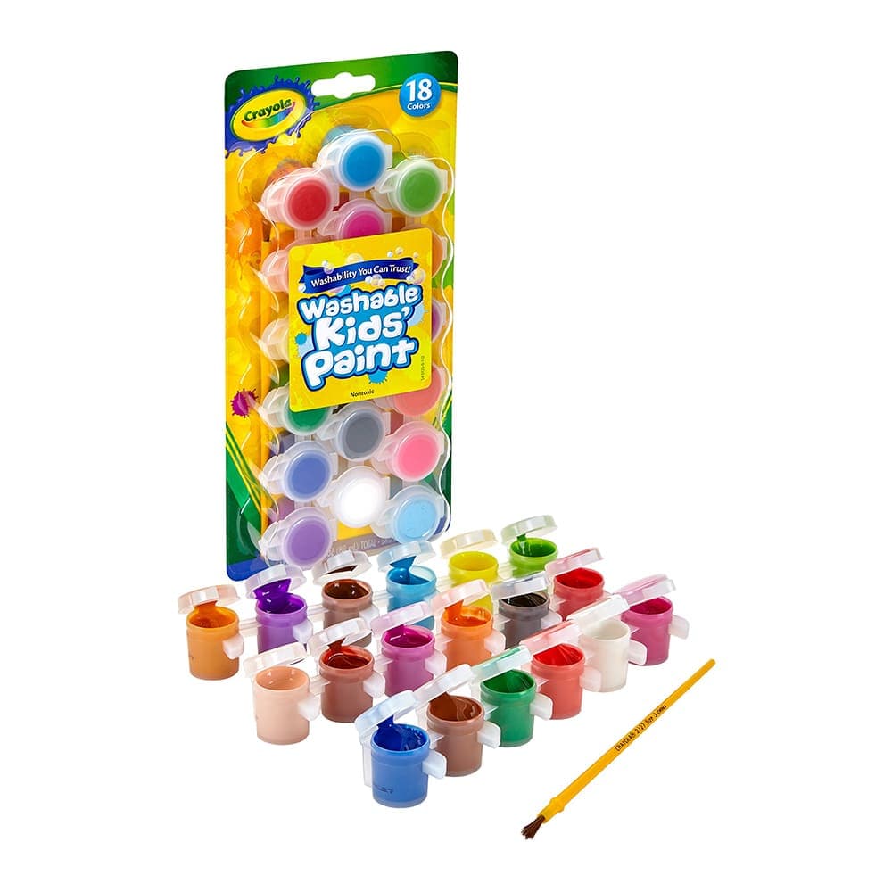 Crayola Washable Kids Paint Pack of 18 - Multicolour thumbnail 2