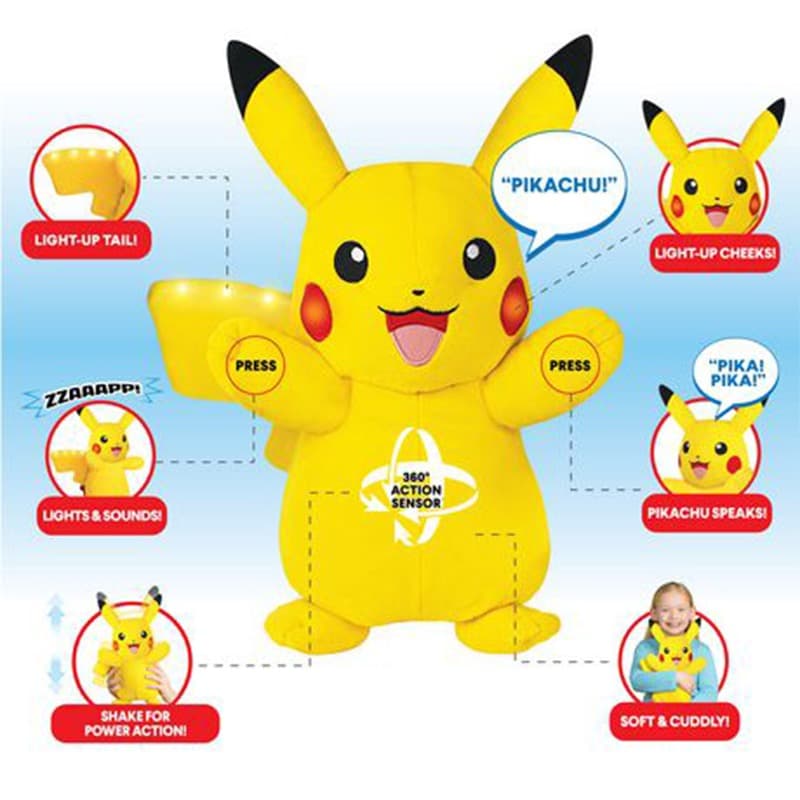 Pokemon Plush Lights and Sounds Pikachu thumbnail 3
