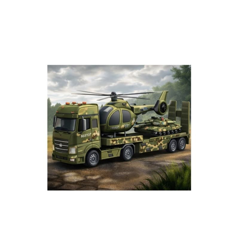 Tc Toys Military Transport Car For Kids thumbnail 2