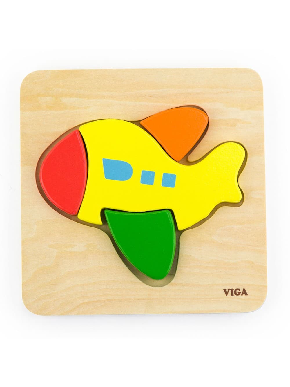 VIGA Handy Block Puzzle - Plane