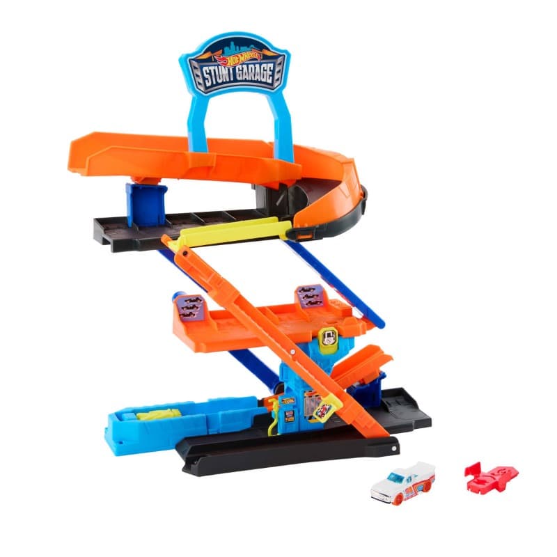 Hot Wheels City Toy Car Stunt Garage Playset & 1:64 Die Cast Vehicle thumbnail 2