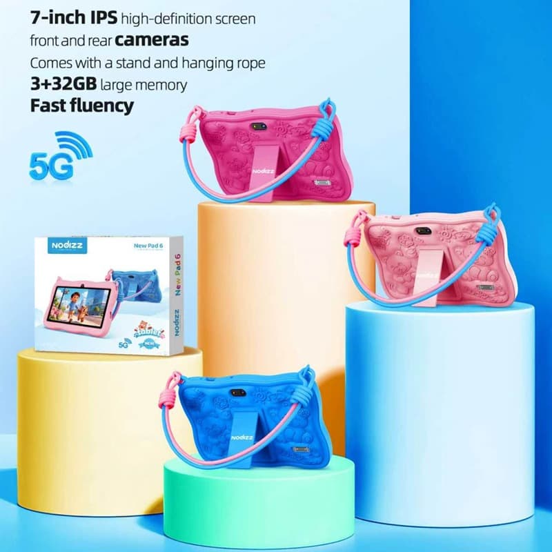 Kids Tablet 7 inches 4+128GB Blue thumbnail 4
