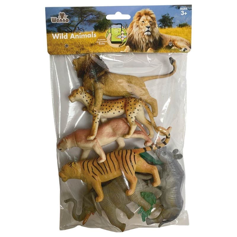 Wenno Wild Animals Playset - 10 Pcs