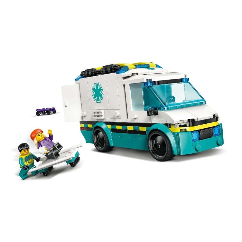Lego City Emergency Ambulance Toy Truck Building Set 60451 thumbnail 2