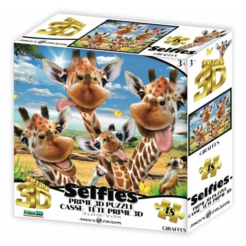 Prime 3D Puzzle Giraffe Selfie 48 Pcs
