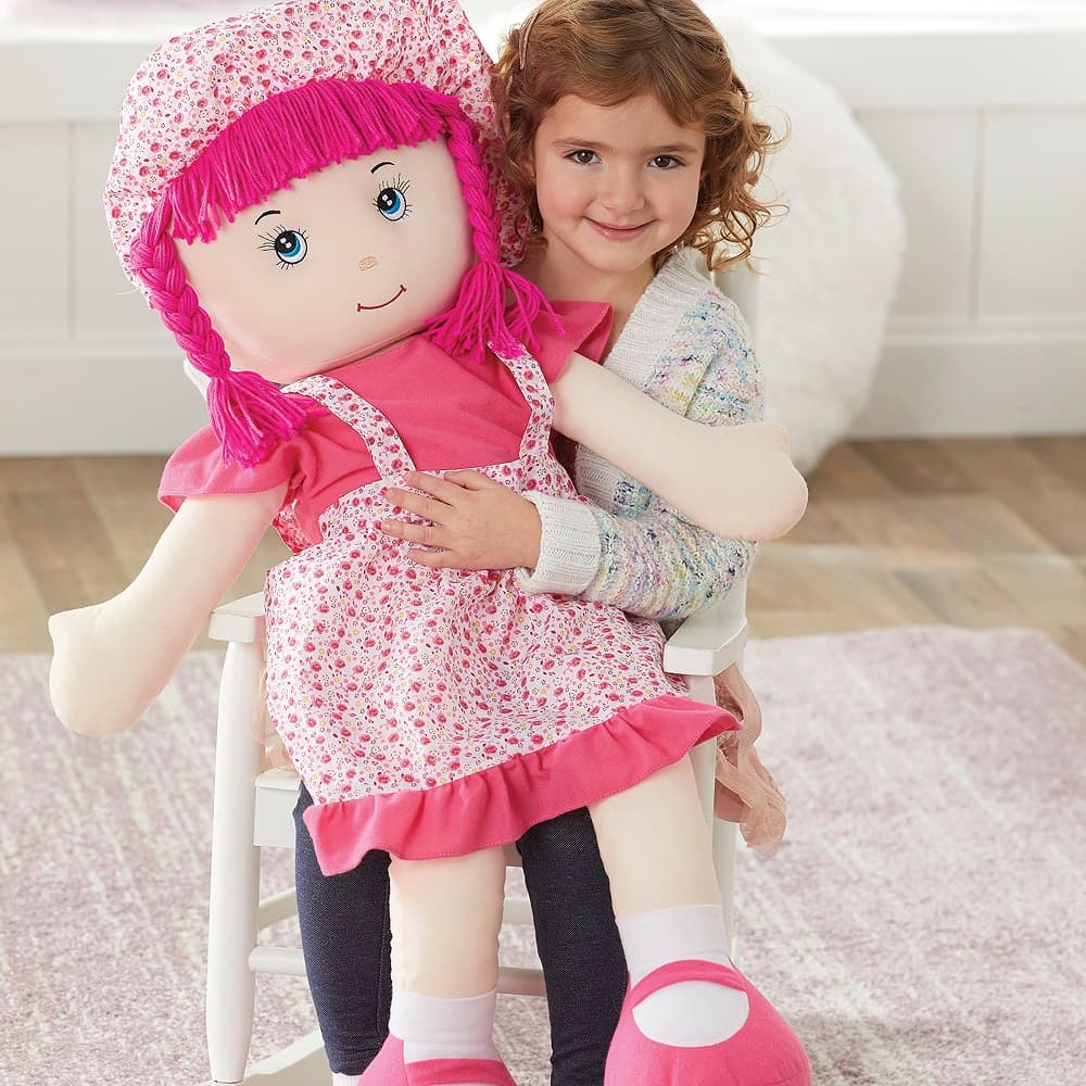 Love and Hug 36 inch Rag Doll - Pink thumbnail 4