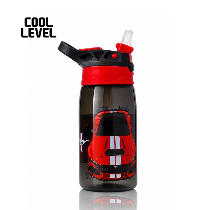 Cool Level 550ml Plastic Spray Water Bottle Black