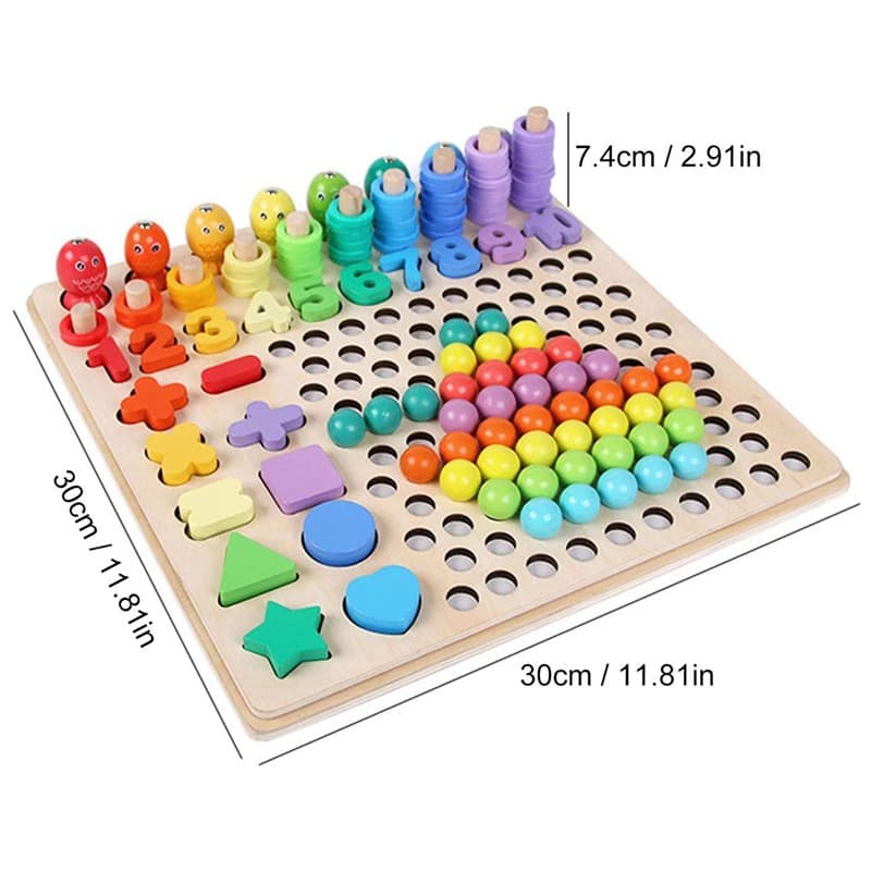 Logarithmic Plate With Beads thumbnail 3