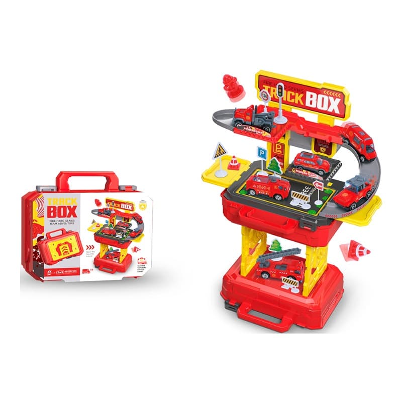 2 in 1 Fire Parking Lot Playset thumbnail 3