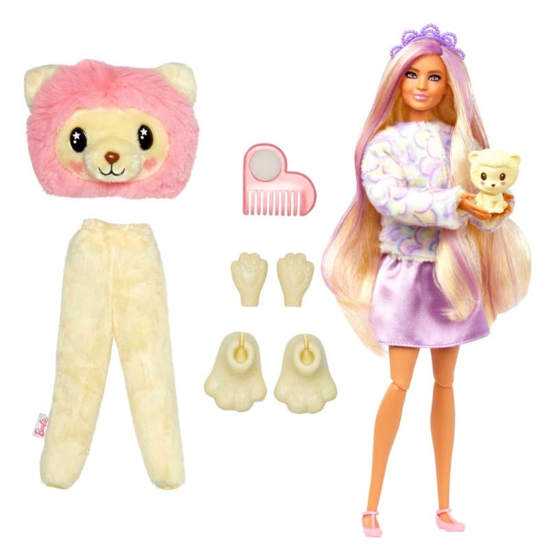 Barbie Cutie Reveal Barbie Cozy Cute Tees Series - Lion thumbnail 2