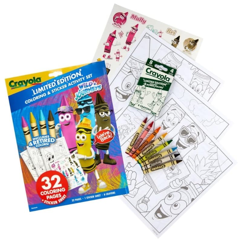 Crayola Coloring And Activity Set Wild Journeys 2025 thumbnail 2