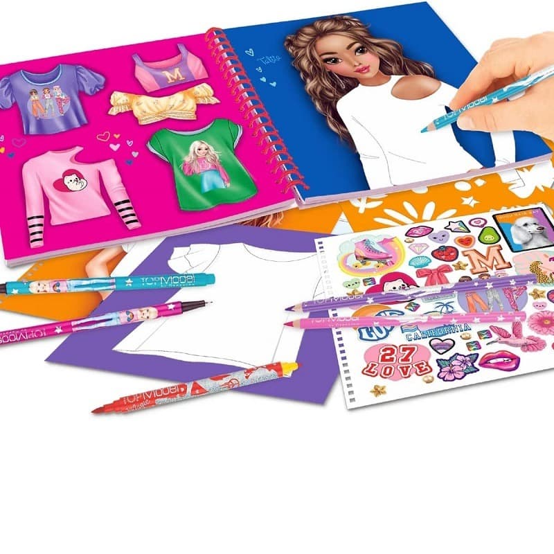 Top Model T-Shirt Designer Colouring Book thumbnail 3