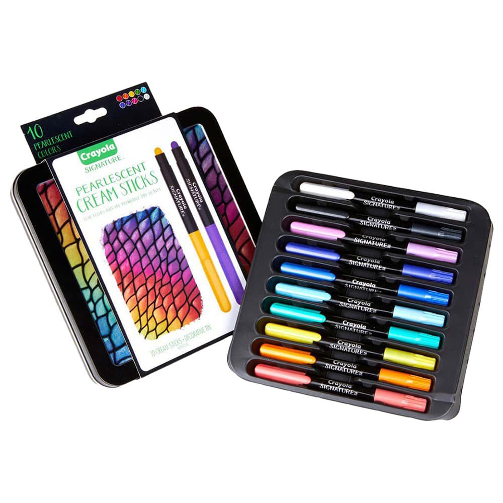 Crayola Signature Pearlescent Cream Sticks 10Ct thumbnail 2