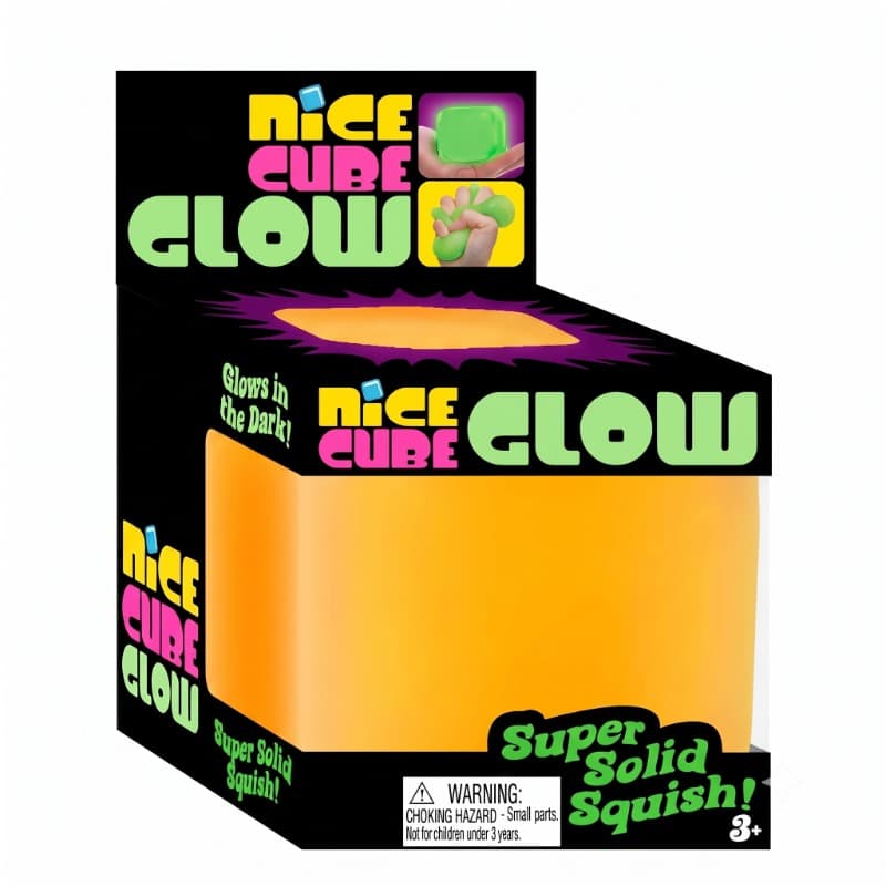 Nice Cube Squishy Glow in the Dark Stress Toy - Assorted thumbnail 4