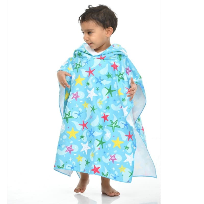 Seashell - Kids Beach Towel Colored Stars thumbnail 2