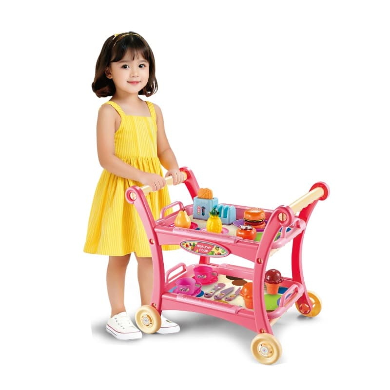 Tc Toys Dessert Pretend Toy Tea Cart Trolley Set