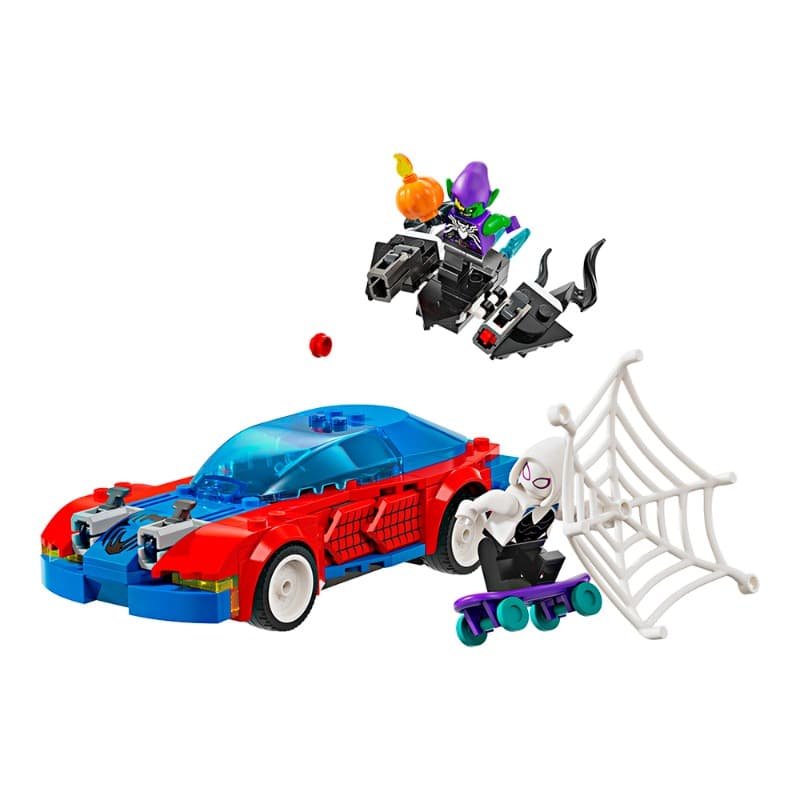 LEGO Spider Man Race Car And Venom Green Goblin thumbnail 4