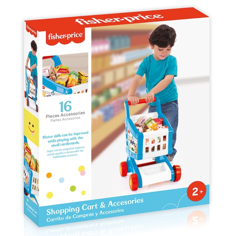 Dolu Fisher Price Shopping Cart With Accessories thumbnail 2