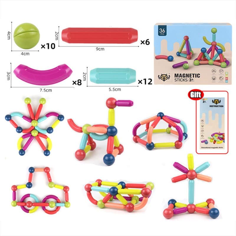 On Shine Montessori Magnetic Building Blocks - 78 Pieces