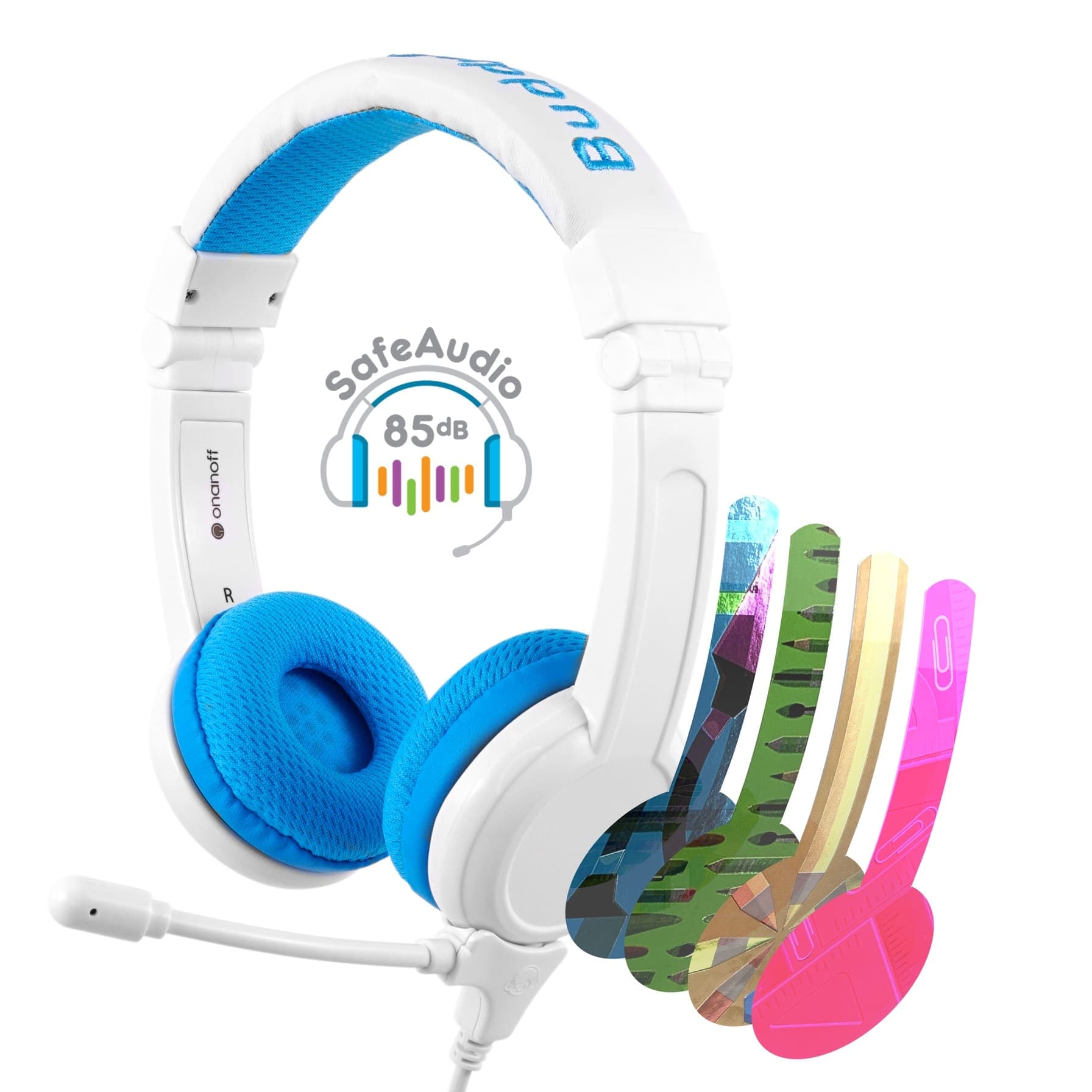 BuddyPhones School Plus Kids Headphones - Blue thumbnail 2