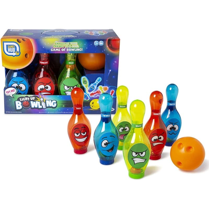 Games Hub Light Up Skittles Bowling - Assortment