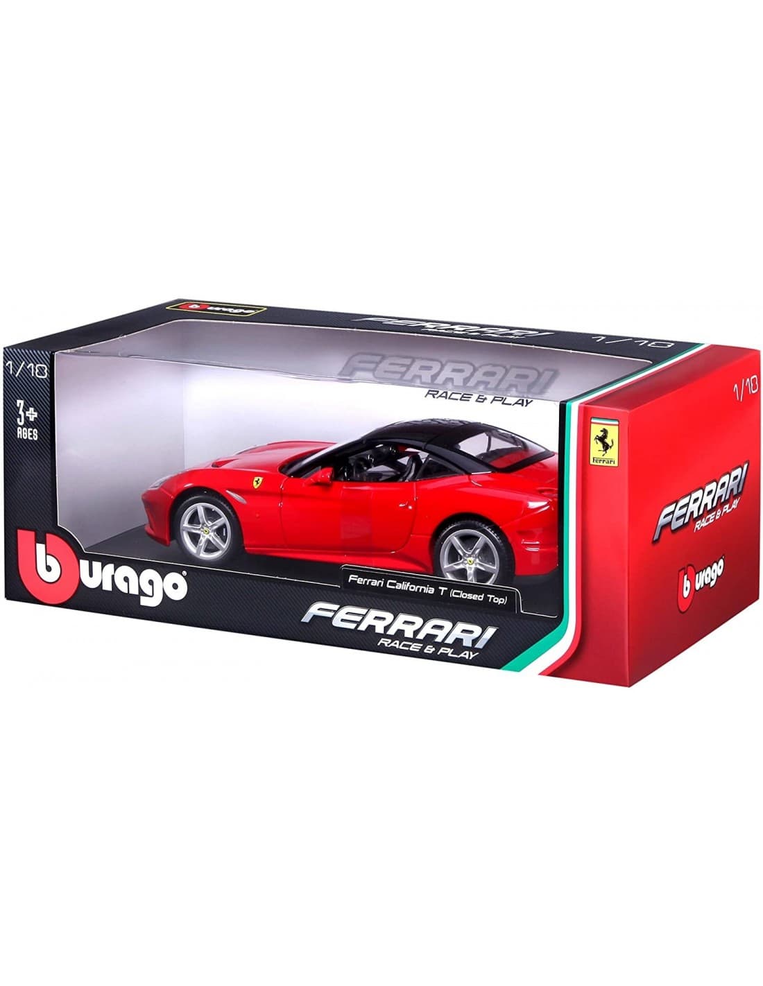 Bburago Ferrari California Closed Top Car - Red