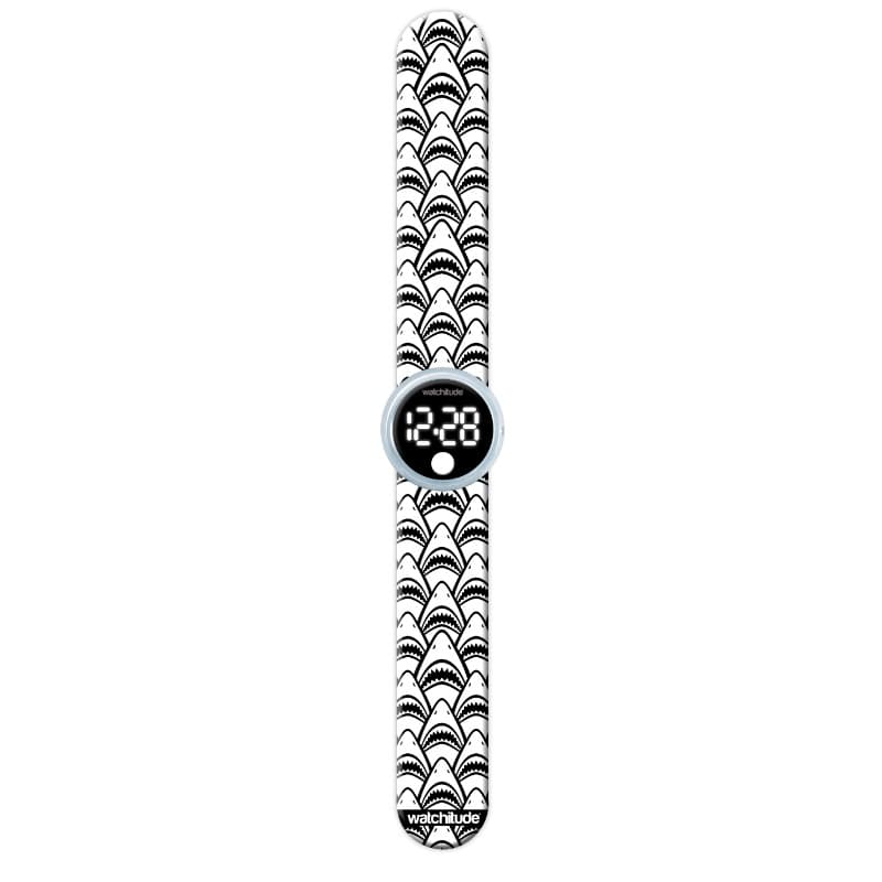 Watchitude Color Me Digital Slap Watch Shark Frenzy