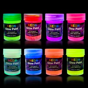 TBC Neon Glow Paint - 8 Pcs thumbnail 3