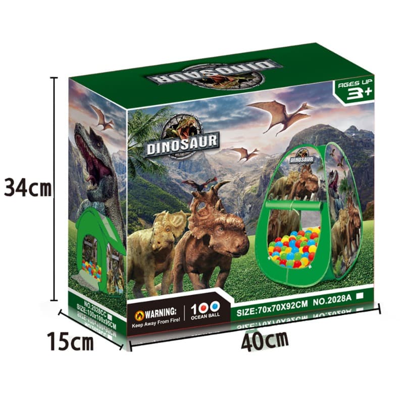Green Dinosaur Tent - 100 Cm thumbnail 2